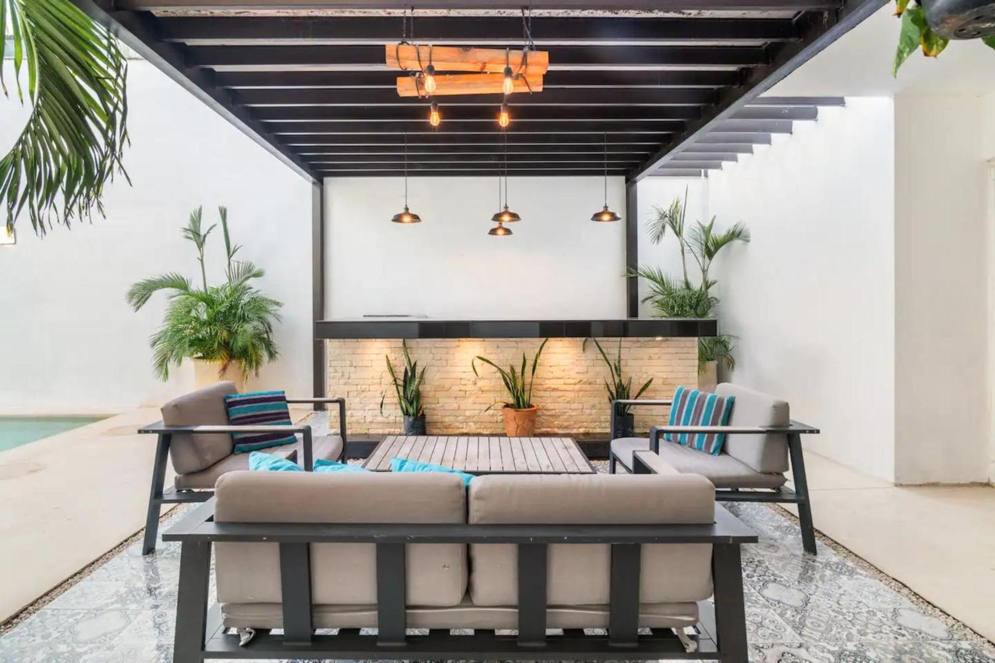 Villa Moderna Con Alberca, Gimnasio Y Cochera Merida Bagian luar foto